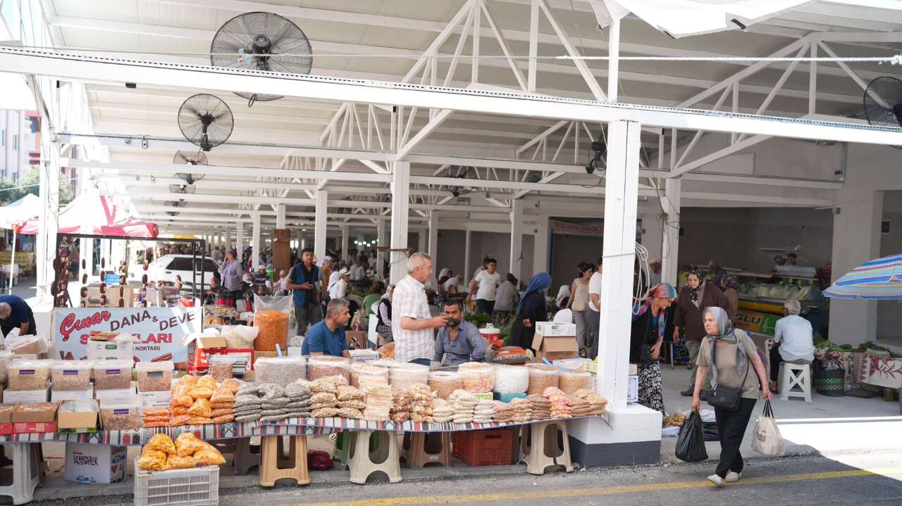 Yatağan’ın Yeni Pazar Yeri Hizmete Açıldı, İlk Tezgahlar Kuruldu 3
